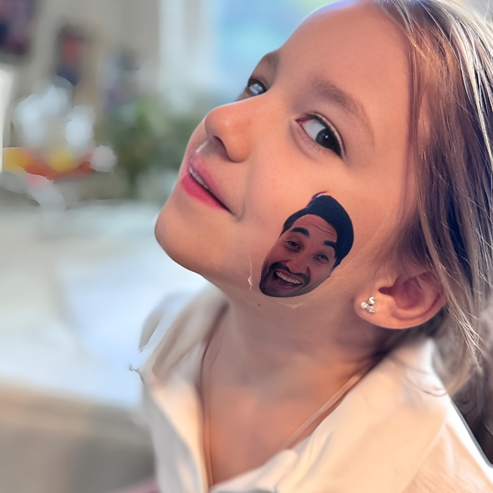Pet Portrait Custom - Aangepaste tijdelijke gezichtstattoo's, grappige cadeaus voor