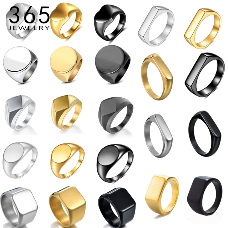 Initial Ring Custom - M365 roestvrij staal punk rock gladde