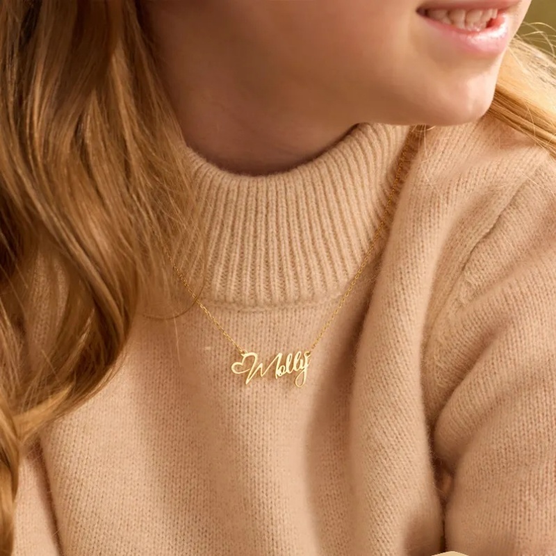 Aangepaste naam hart ketting v - Birth Flower Necklace recensie en prijs