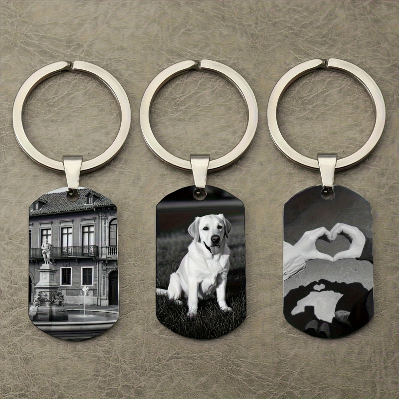 Aangepaste foto sleutelhanger  - Initial Ring Custom recensie en prijs